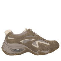 Sneakers in camoscio e tessuto 