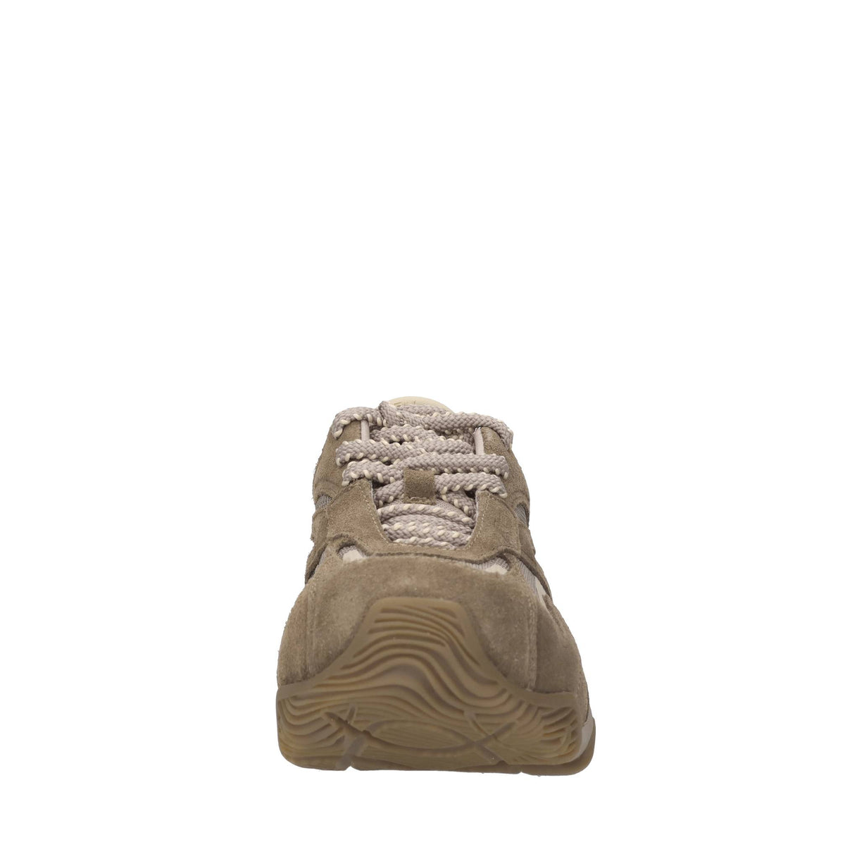 Sneakers in camoscio e tessuto 