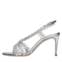 Sandali Julia C-Love in strass e pelle laminata<BR/> 