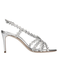 Sandali Julia C-Love in strass e pelle laminata<BR/> 