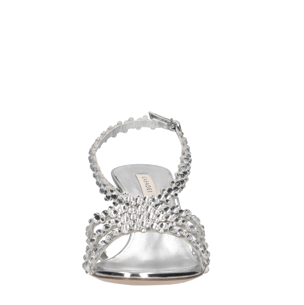 Sandali Julia C-Love in strass e pelle laminata<BR/> 