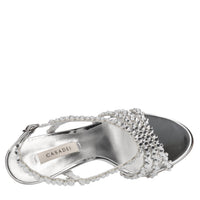 Sandali Julia C-Love in strass e pelle laminata<BR/> 