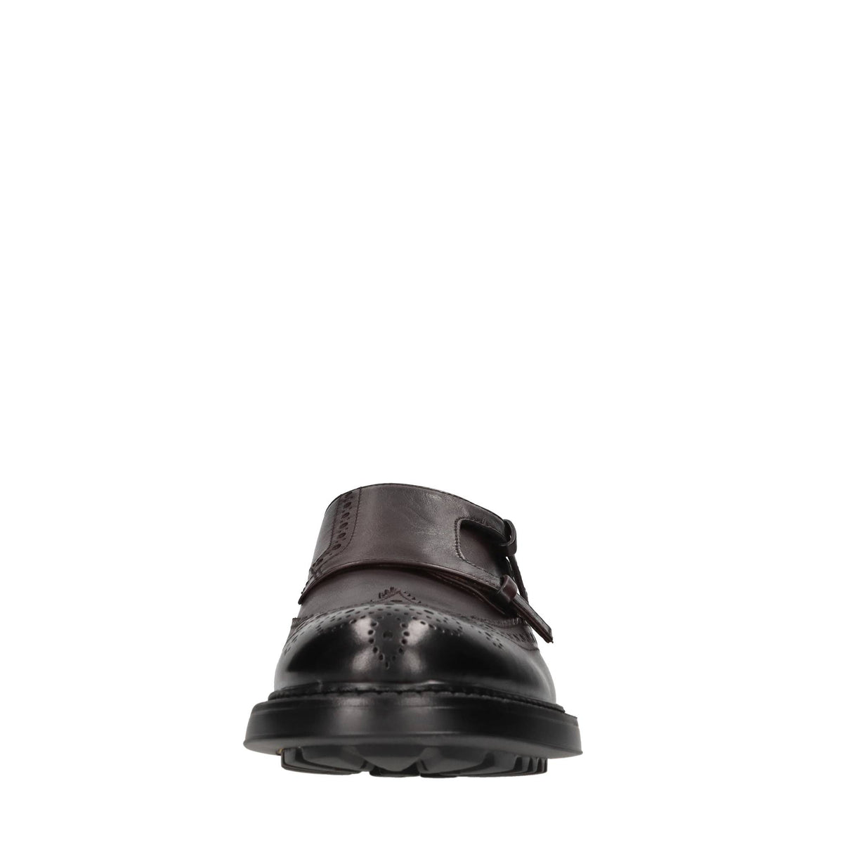 Mocassini doppia fibbia in pelle 