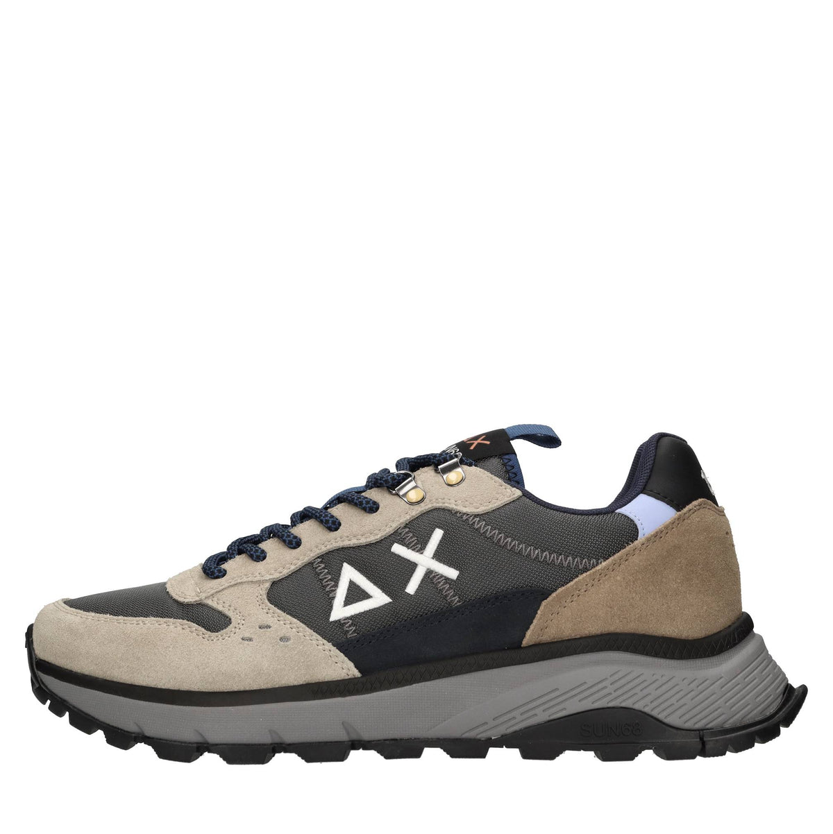 Sneakers Fire & Camping in camoscio, tessuto ed ecopelle 