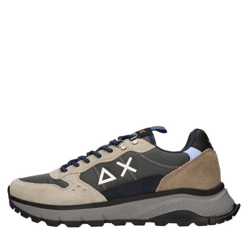 Sneakers Fire & Camping in camoscio, tessuto ed ecopelle 