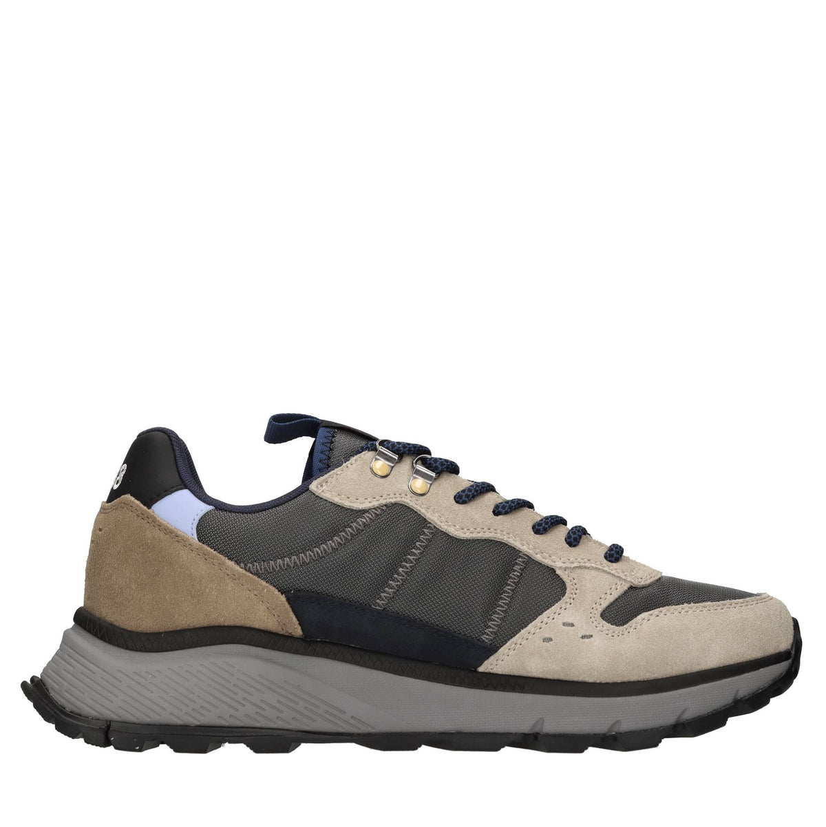 Sneakers Fire & Camping in camoscio, tessuto ed ecopelle 