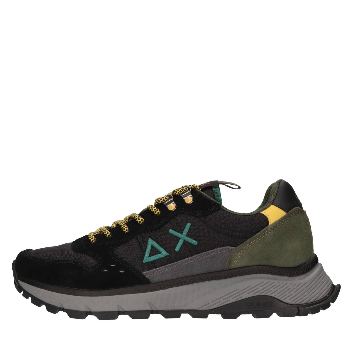 Sneakers Fire & Camping in camoscio, tessuto ed ecopelle 