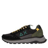 SUN68 Sneakers Fire & Camping in camoscio, tessuto ed ecopelle
