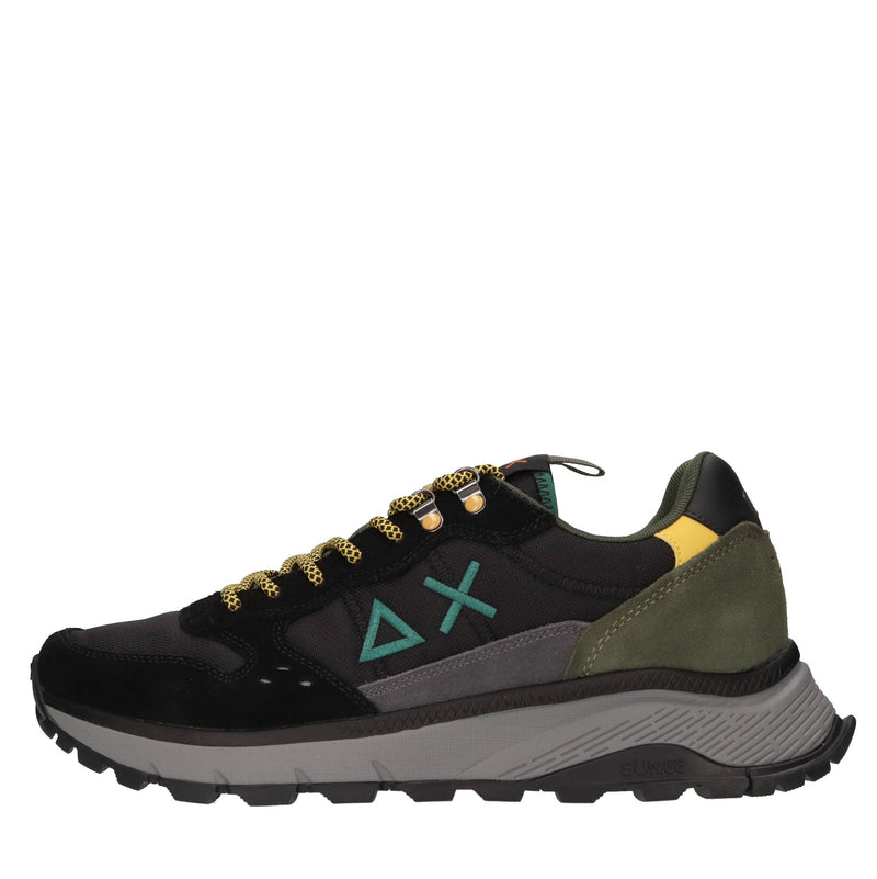 Sneakers Fire & Camping in camoscio, tessuto ed ecopelle 