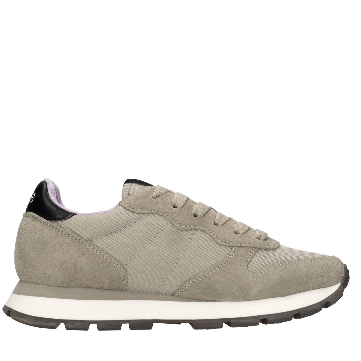 Sneakers Ally Solid in camoscio tessuto ed ecopelle 