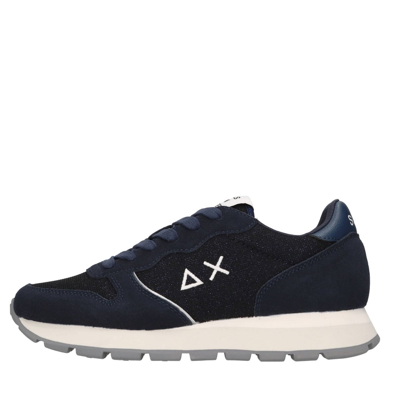 Sneakers Ally Glitter in camoscio tessuto ed ecopelle 