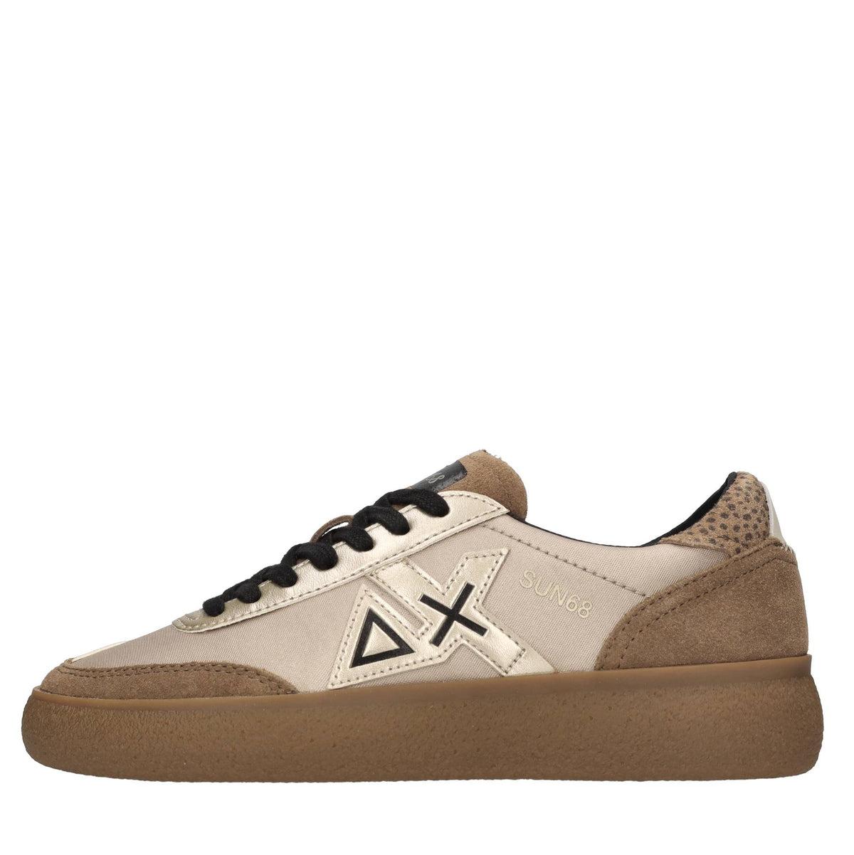 Sneakers Sally in camoscio, tessuto ed ecopelle 