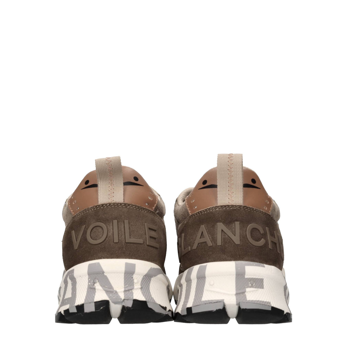 Sneakers in camoscio pelle e tessuto 