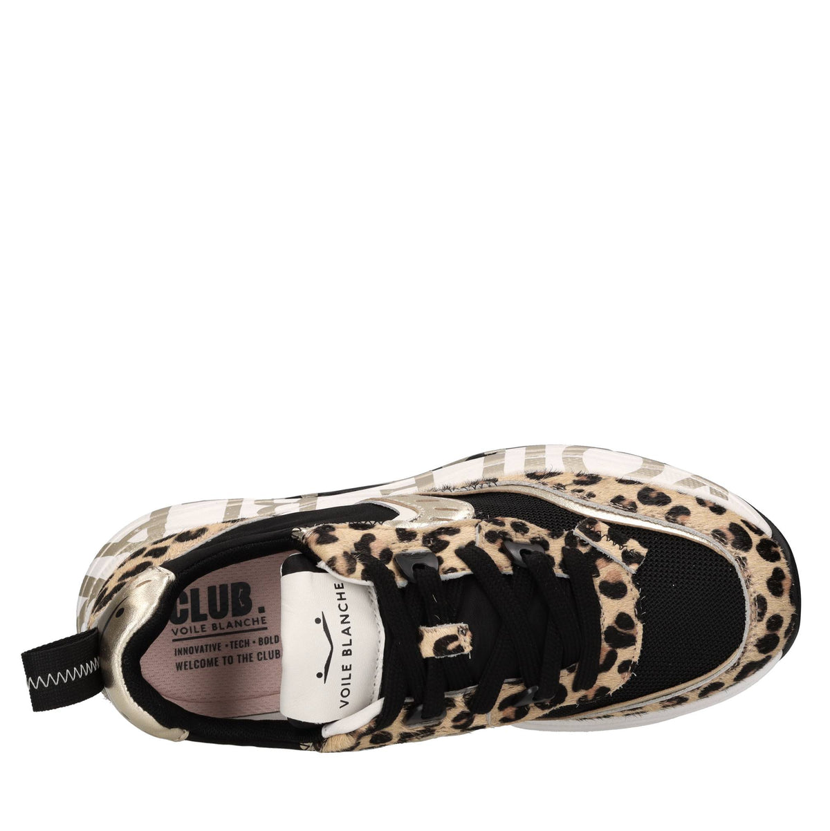 Sneakers in cavallino pelle e tessuto 