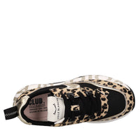 Sneakers in cavallino pelle e tessuto 