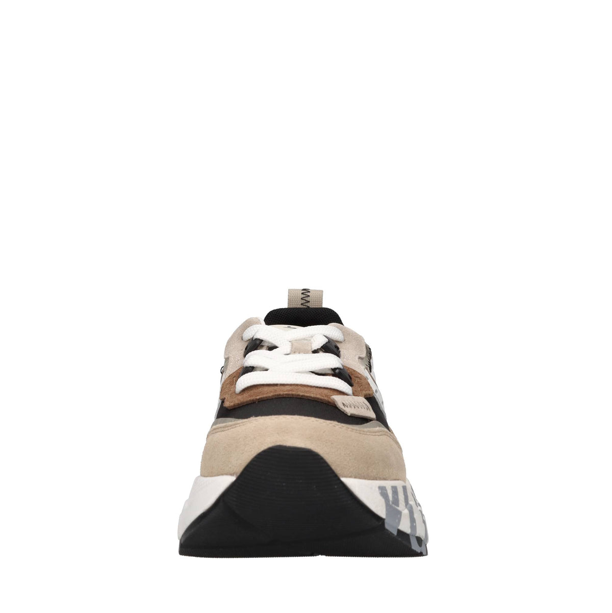 Sneakers in camoscio pelle e tessuto 