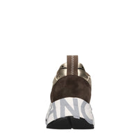 Sneakers in camoscio pelle e tessuto 