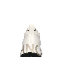 Sneakers in pelle e tessuto 