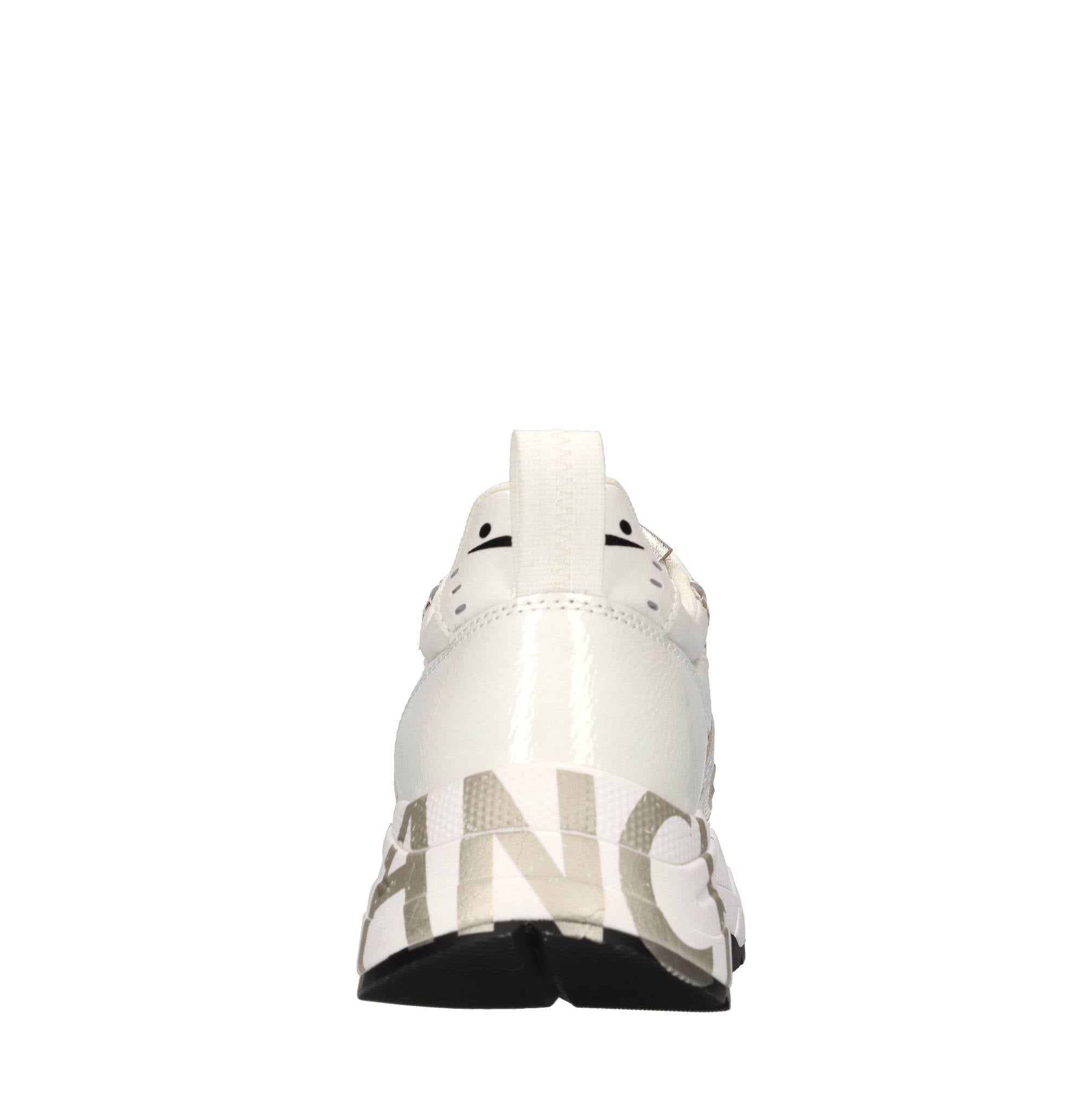Sneakers in pelle e tessuto 