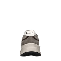 Sneakers in camoscio pelle e tessuto 