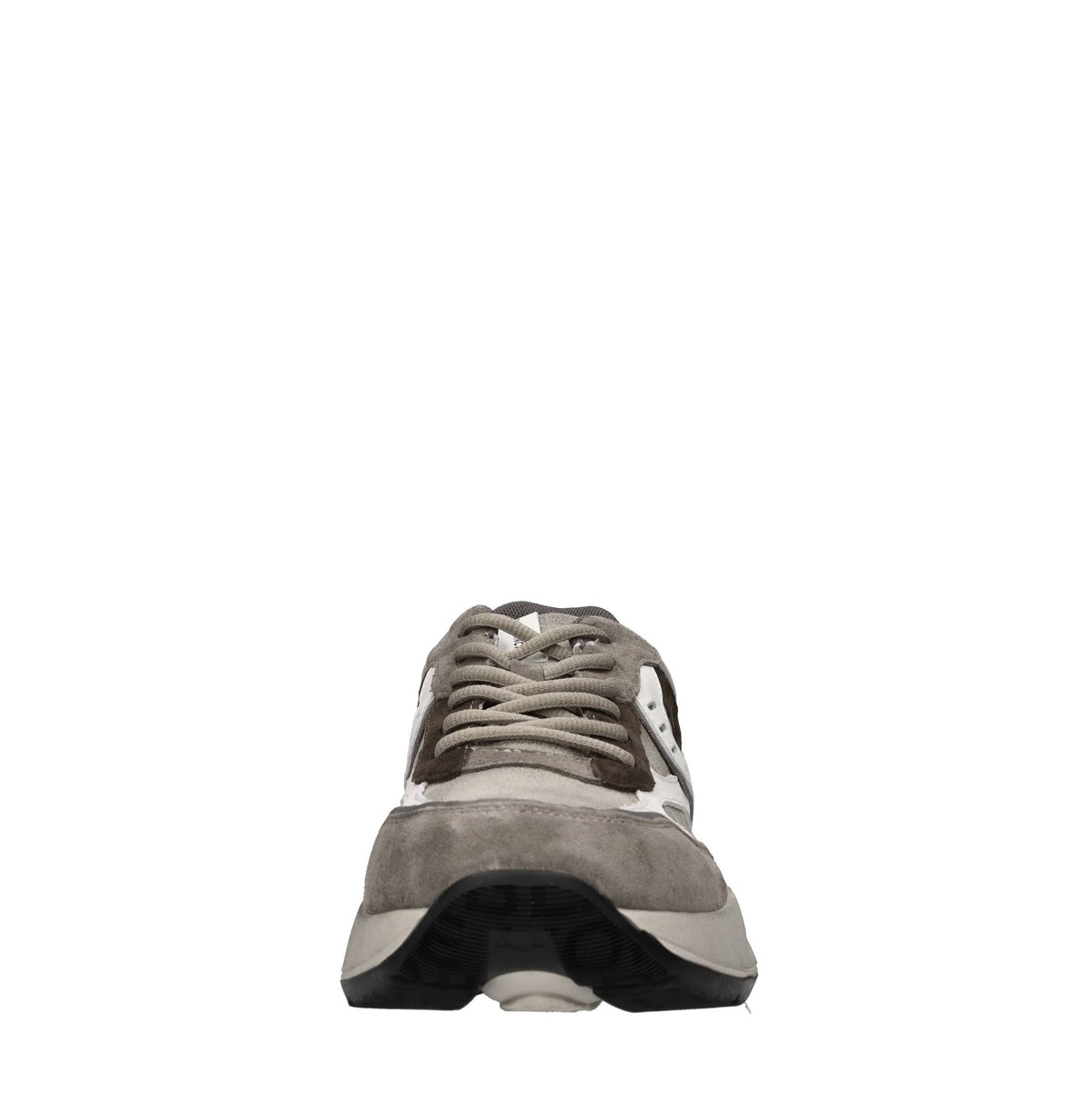 Sneakers in camoscio pelle e tessuto 