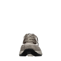 Sneakers in camoscio pelle e tessuto 