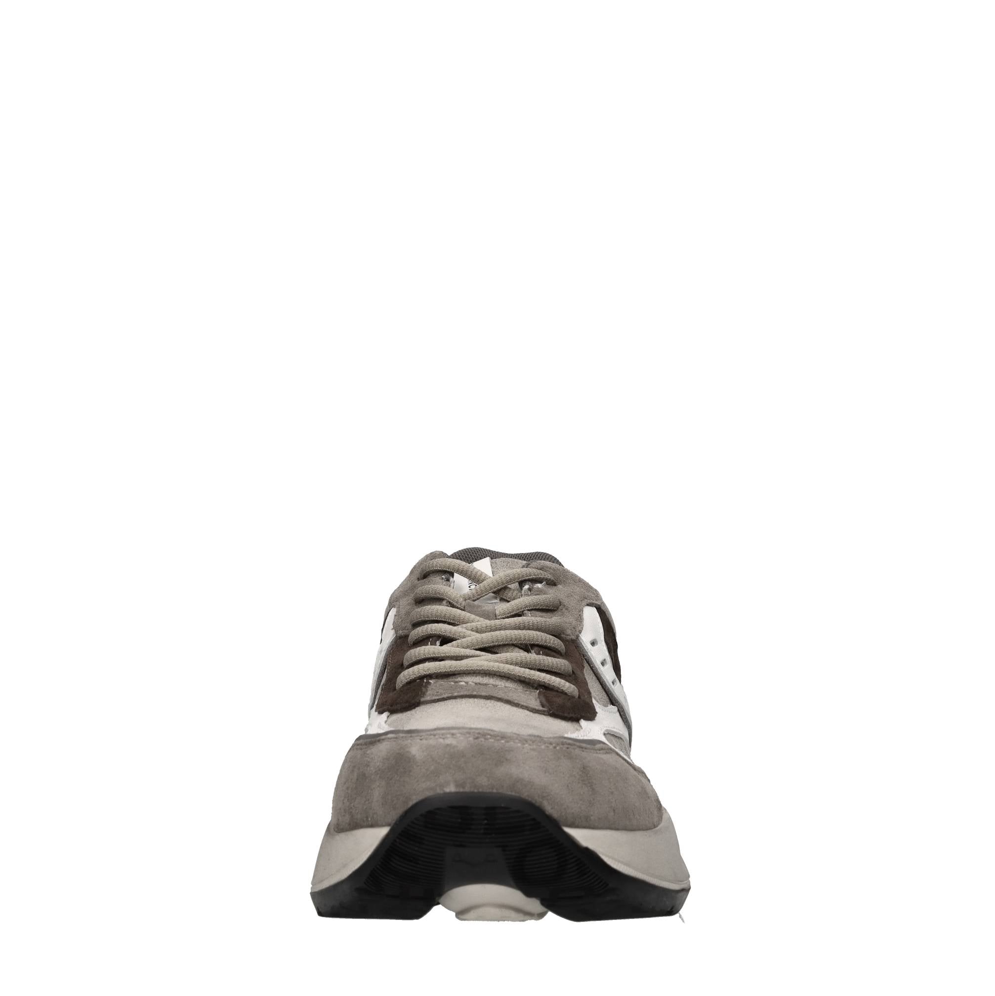 Sneakers in camoscio pelle e tessuto 