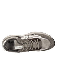 Sneakers in camoscio pelle e tessuto 