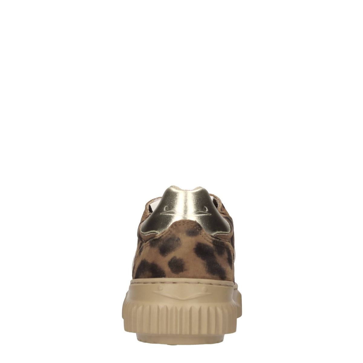 Sneakers in camoscio e pelle 