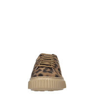 Sneakers in camoscio e pelle 