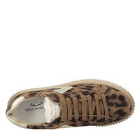 Sneakers in camoscio e pelle 