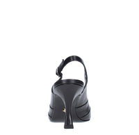 Décolleté slingback in pelle 