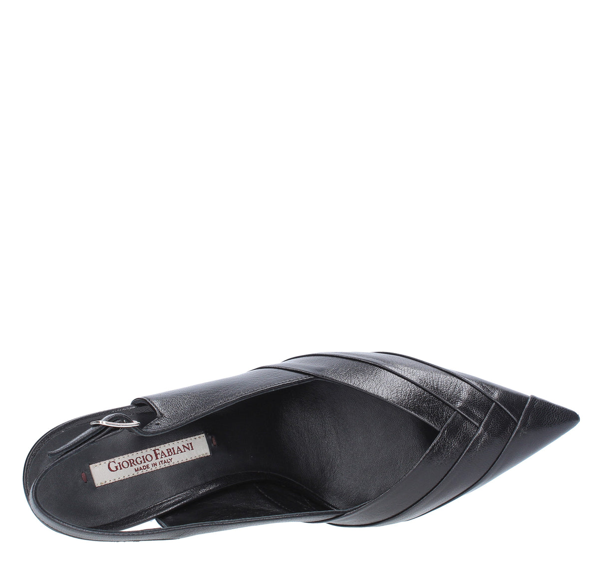 Décolleté slingback in pelle 