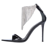 Sandali Intrigo Crystal in vernice e strass 
