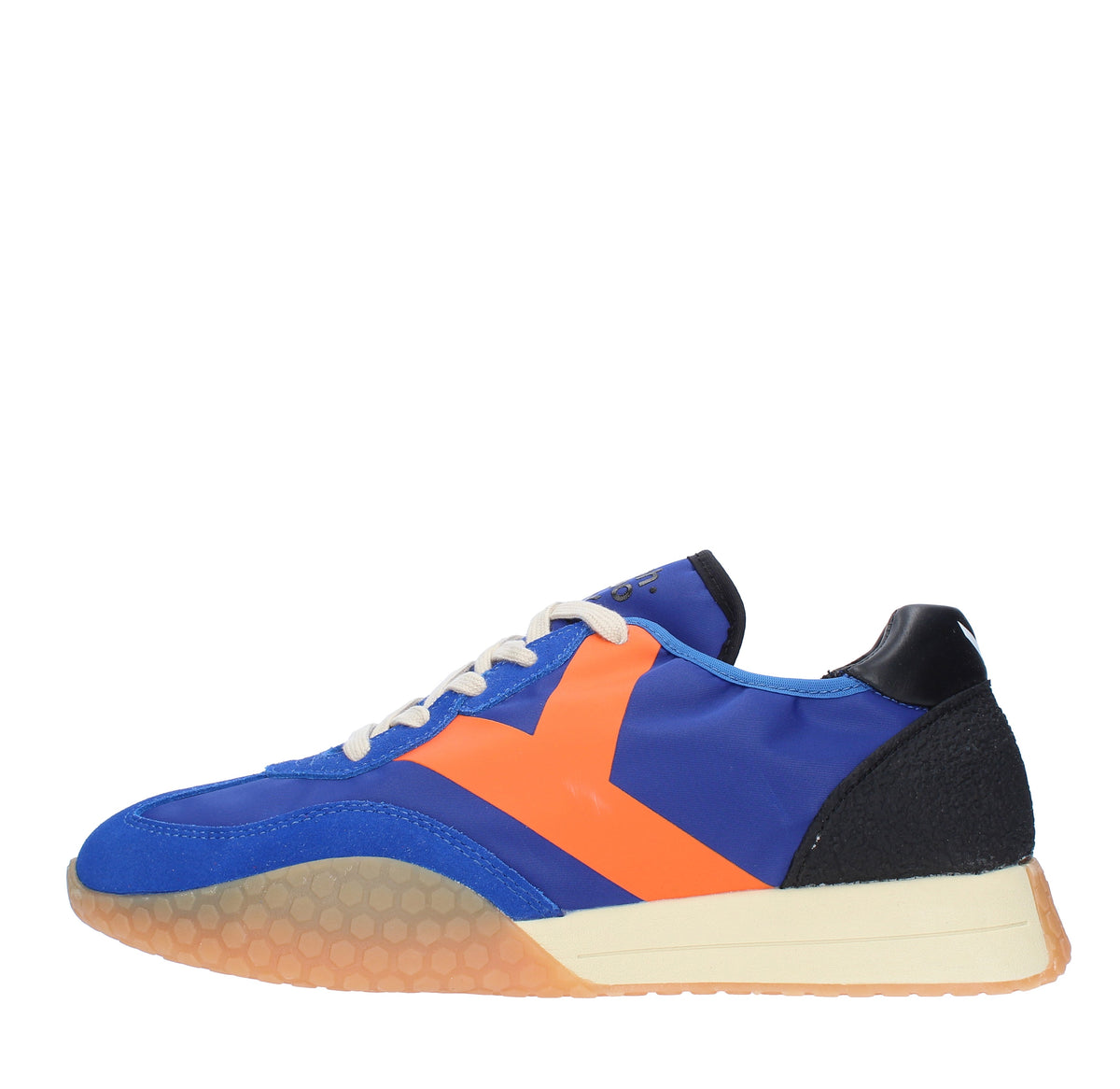 Sneakers in camoscio tessuto e gomma 
