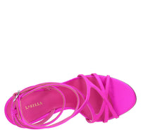 Sandali Belen in raso e pelle. 