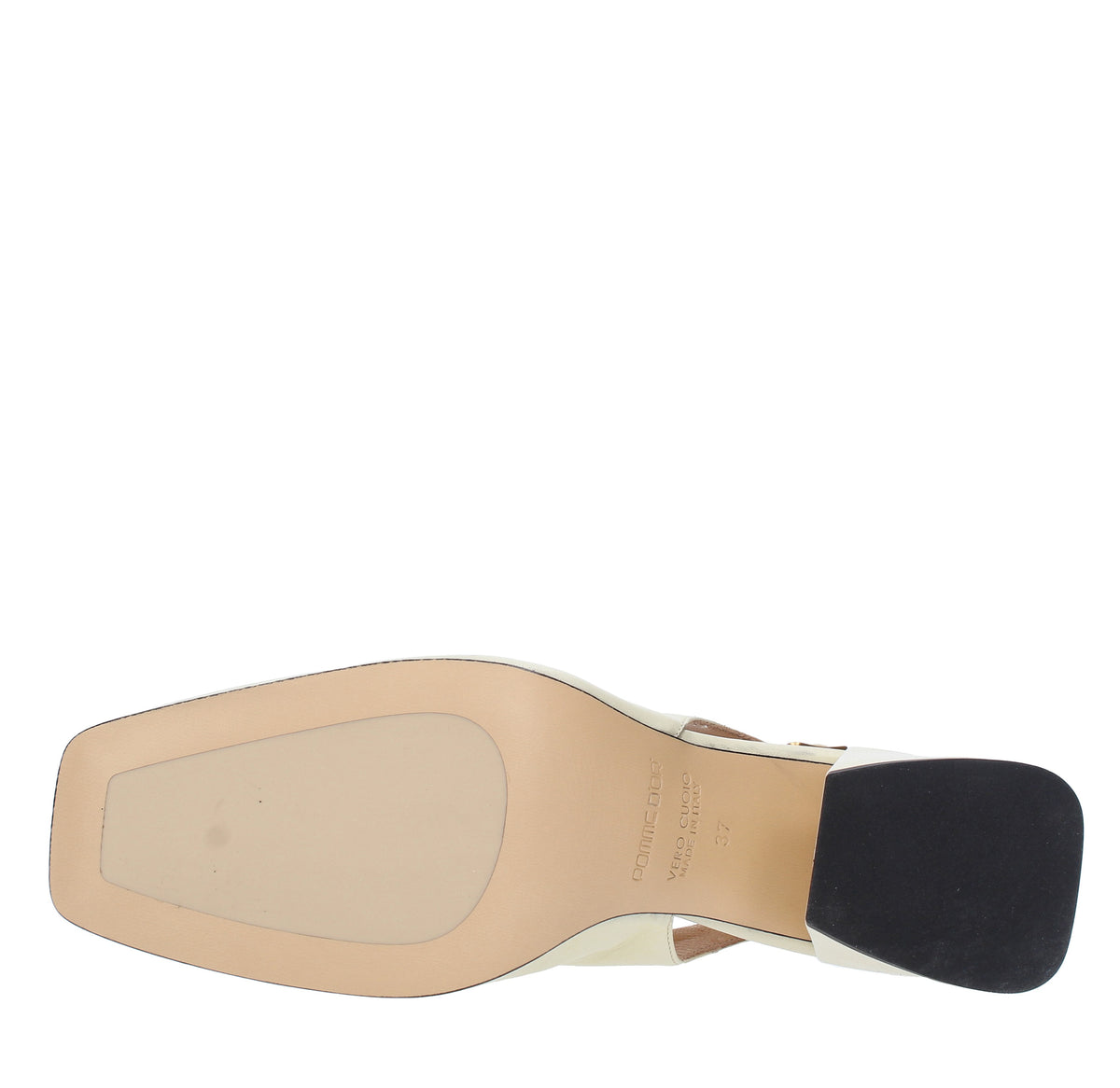 Décolleté slingback in pelle 
