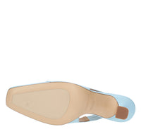 Décolleté slingback in pelle 