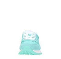 Sneakers in camoscio pelle e tessuto 