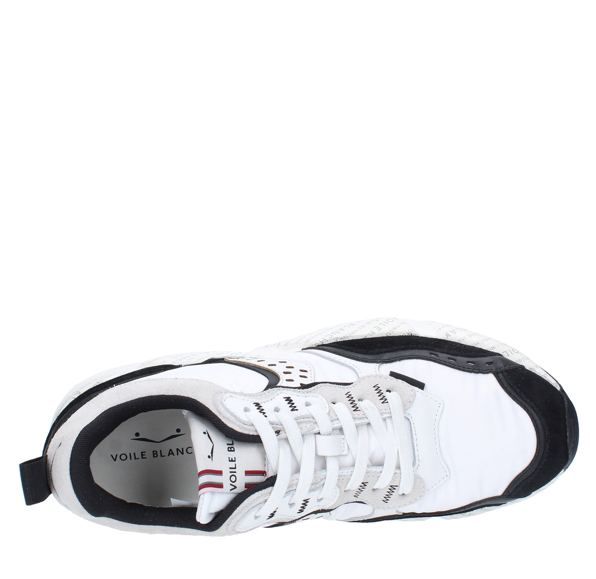 Sneakers in camoscio pelle e tessuto 