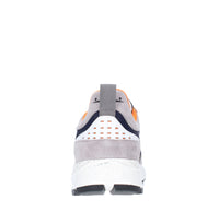 Sneakers in camoscio pelle e tessuto 
