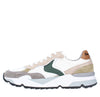 VOILE BLANCHE Suede, leather, and fabric sneakers