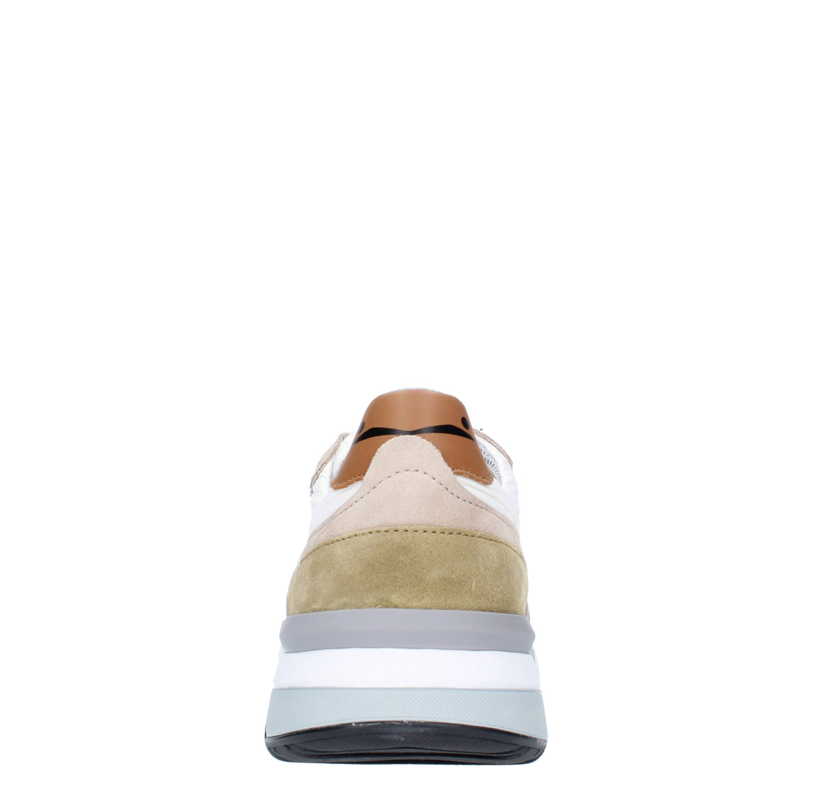 Sneakers in camoscio pelle e tessuto 