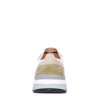 Sneakers in camoscio pelle e tessuto 
