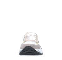 Sneakers in camoscio pelle e tessuto 