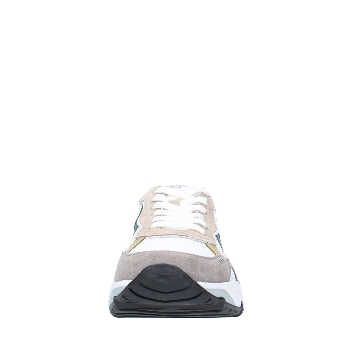 Sneakers in camoscio pelle e tessuto 