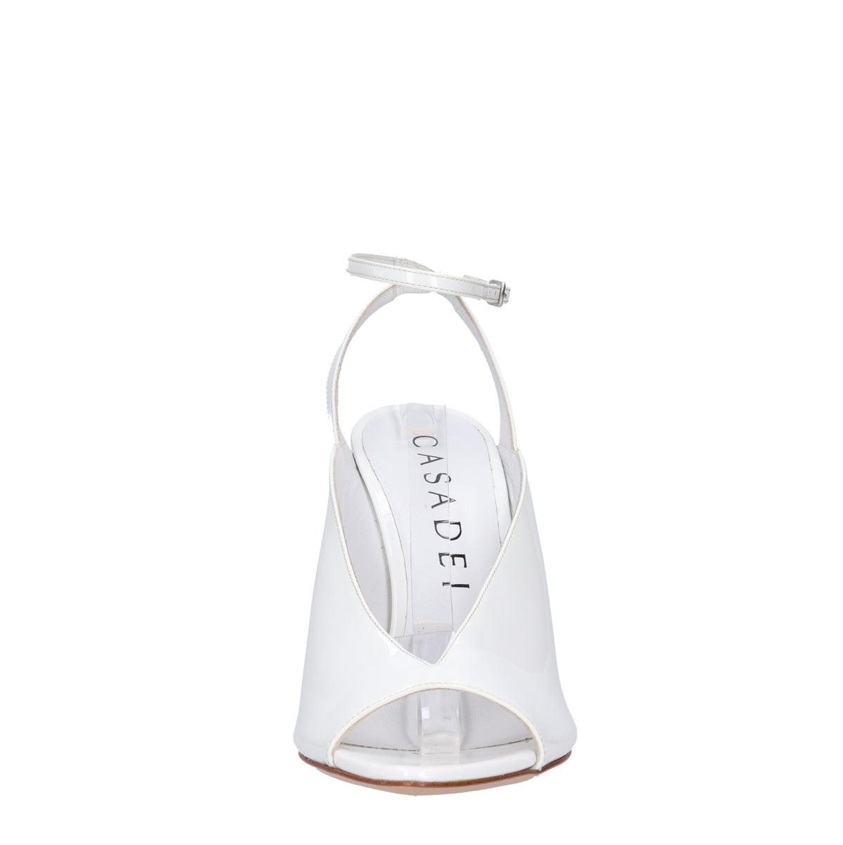 Sandali in vernice e plexi 
