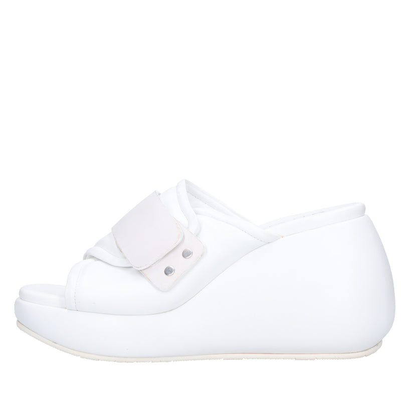 Mules Zeppa in pelle 