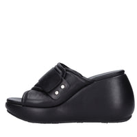 Mules Zeppa in pelle 