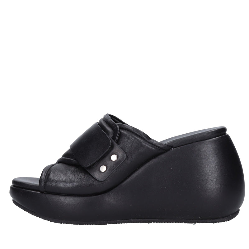 Mules Zeppa in pelle 